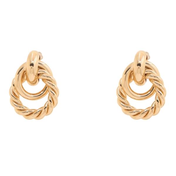 Twisted Ring Link Post Earring