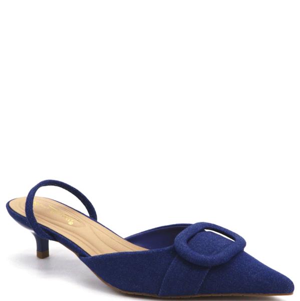 WRAPPED BUCKLE W SLINGBACK MULE