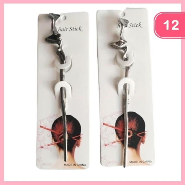 Wavy Hair Stick (12 Units)
