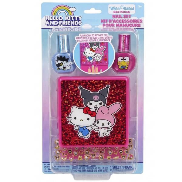 HELLO KITTY AND FRIENDS SPARKLY NAIL DRYER SET