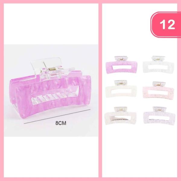 Marble Hair Claw Clip (12 Units)