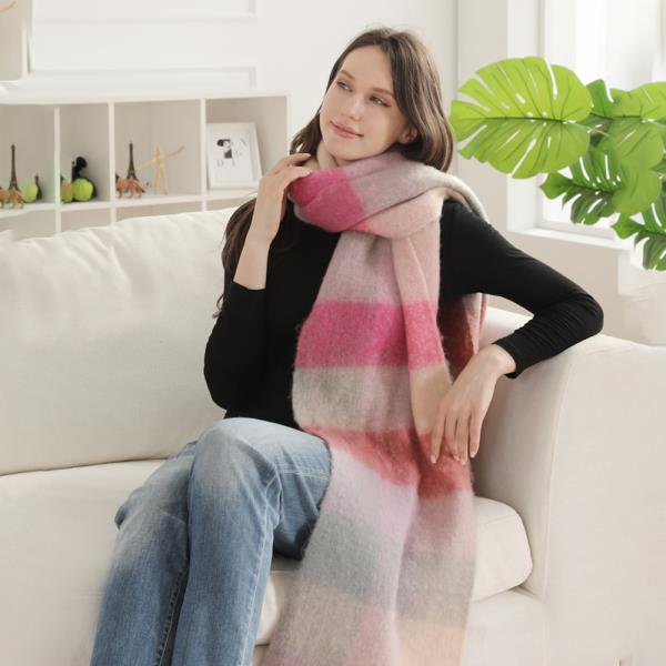 PLAID CHUNKY SCARF