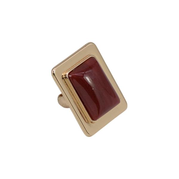 Metal Resin Rectangle Statement Ring