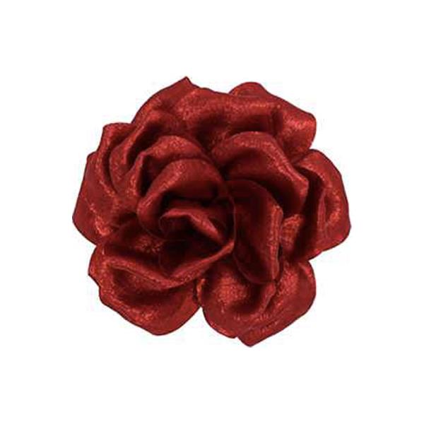 FABRIC ROSE BROOCH