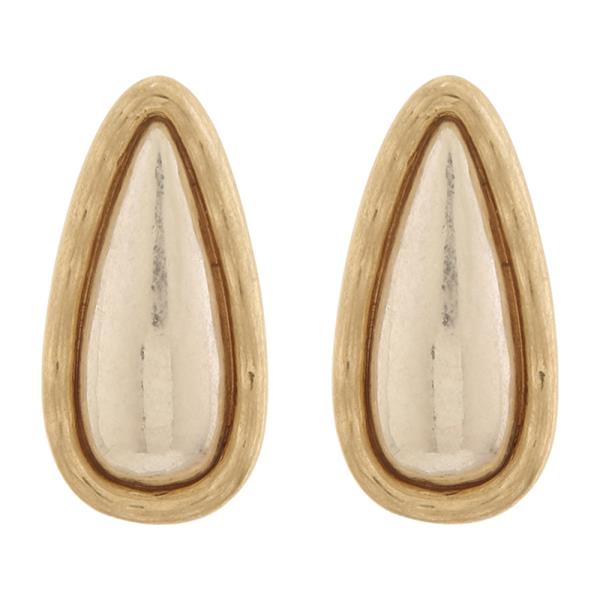Worn Long Heart Earring