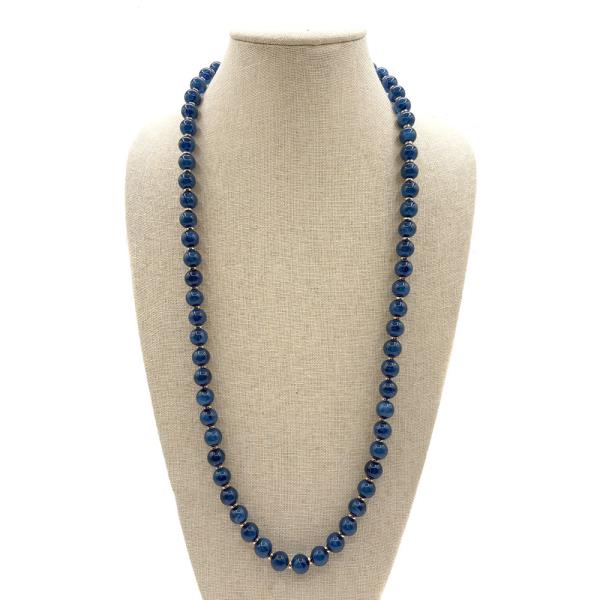 Resin Bead Magnetic Closure Necklace