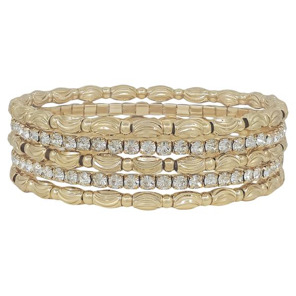 Oval Textured CCB Tennis Bracelet