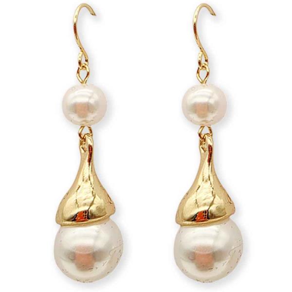 Pearl Drop Linear Earring
