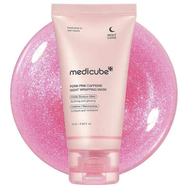 MEDICUBE PDRN PINK CAFFEINE NIGHT WRAPPING MASK