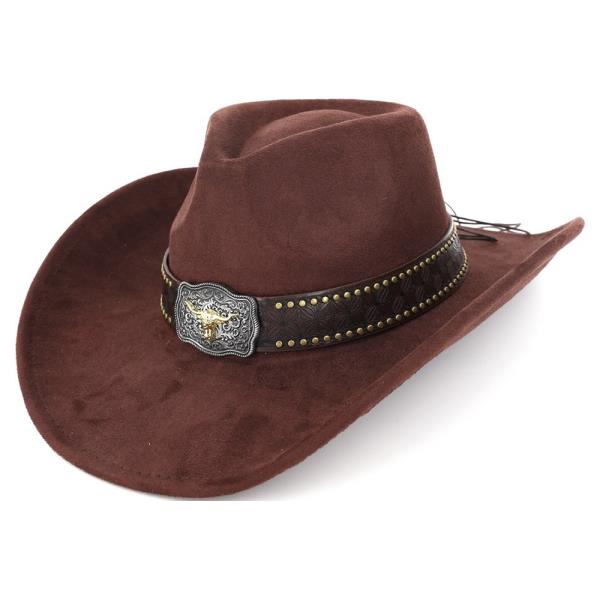 COWBOY HAT WITH GOLDEN LONGHORN