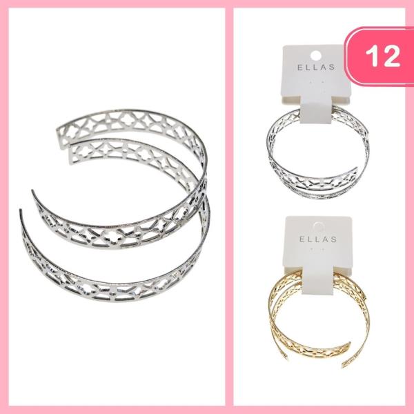 Open Cuff Bracelets (12 Units)