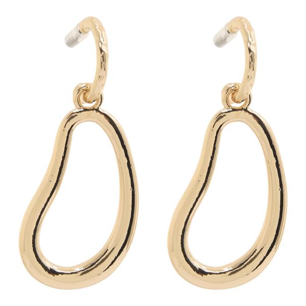 ORGANIC OPEN SHAPE DROP EARRING