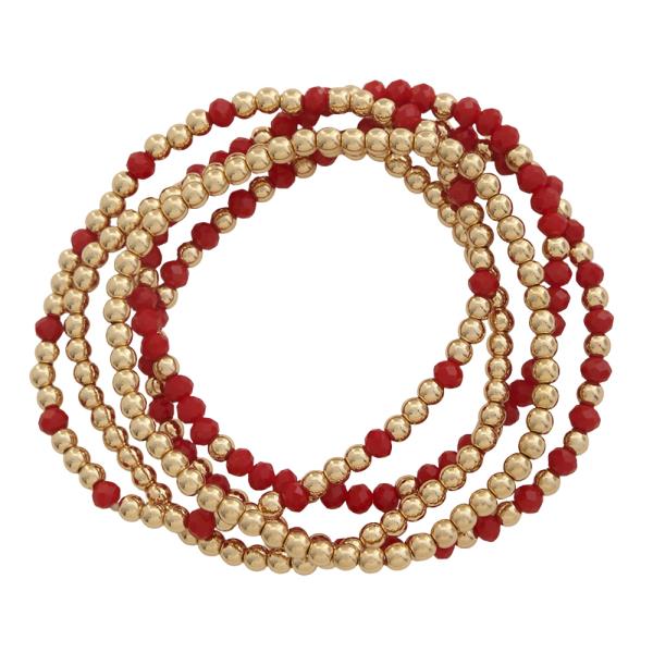 MULTI COLOR BEAD BRACELET SET