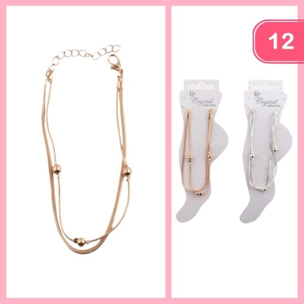 Layered Anklet (12 Units)