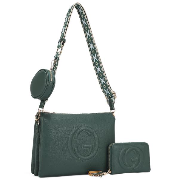 3IN1 Crossbody W Wallet And Coin Purse Set