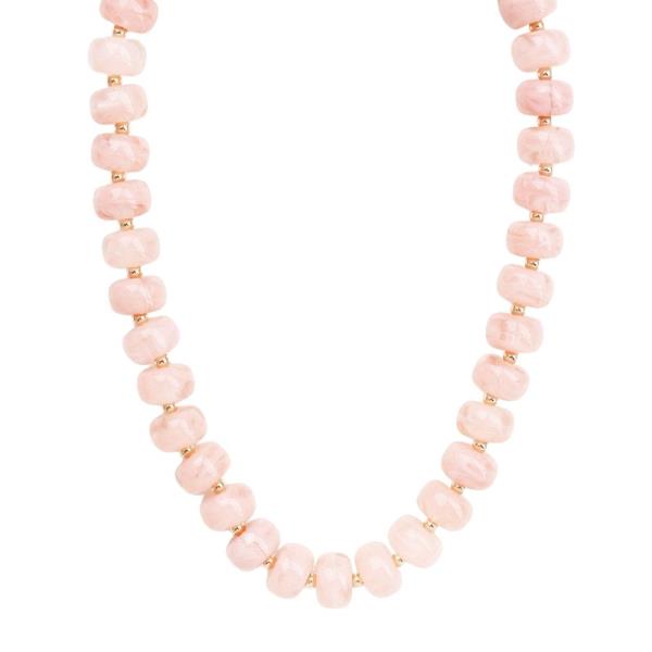 Irregular Square Bead Necklace