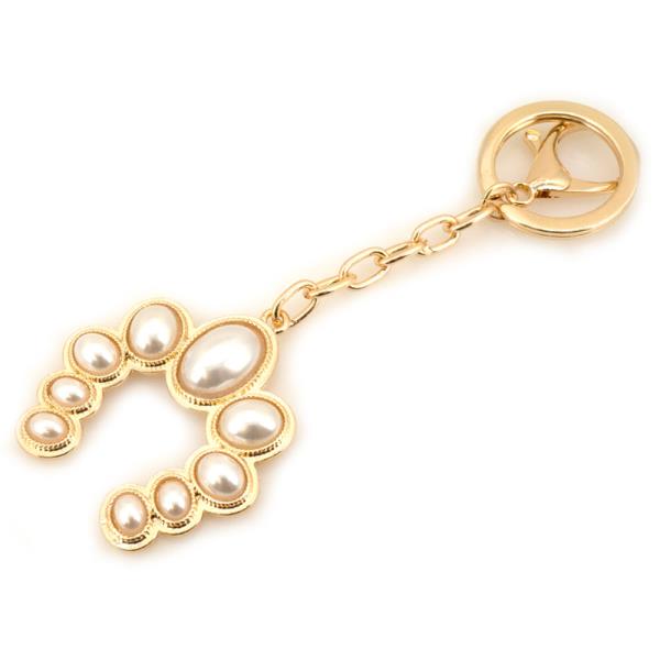 PEARL HORSESHOE KEYCHAIN
