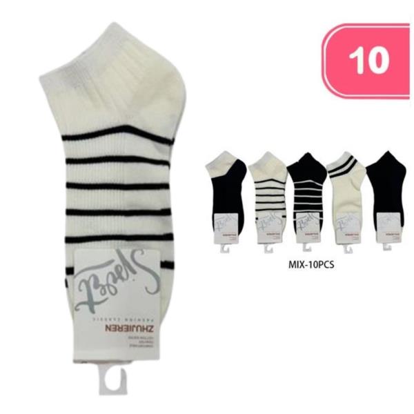 MIXED ANKLE SOCKS (10 UNITS)
