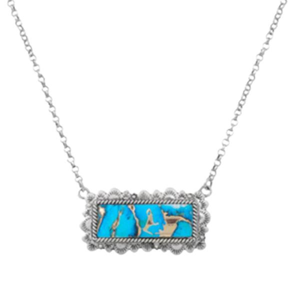 Western Print Stone Necklace