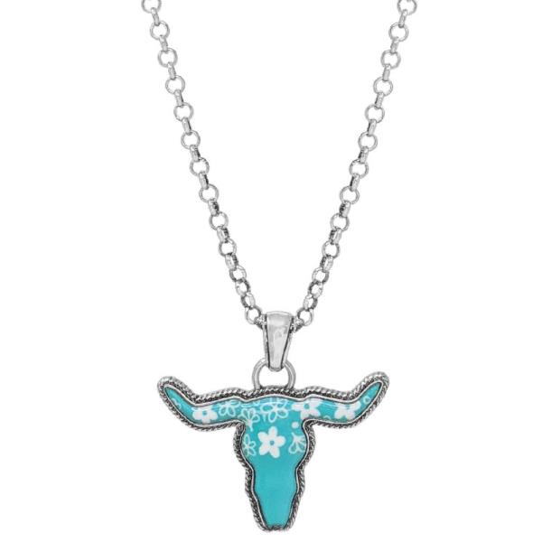 STEERHEAD PENDANT NECKLACE