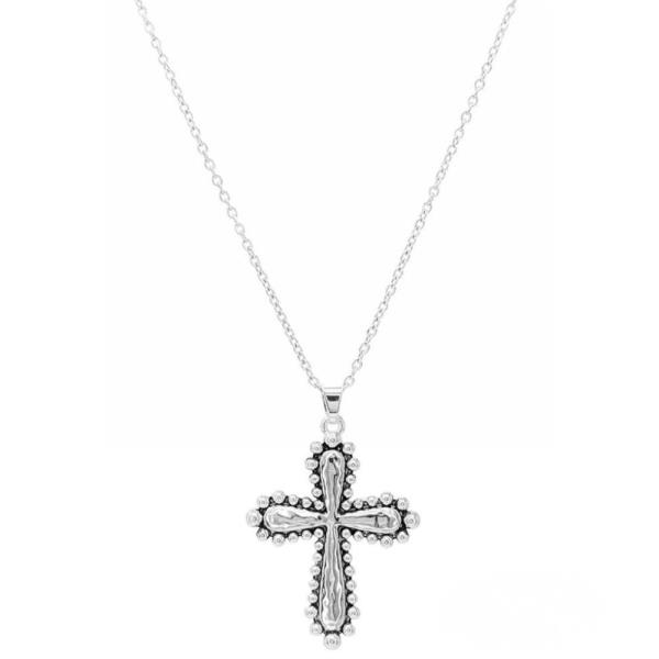 Western Cross Pendant Necklace