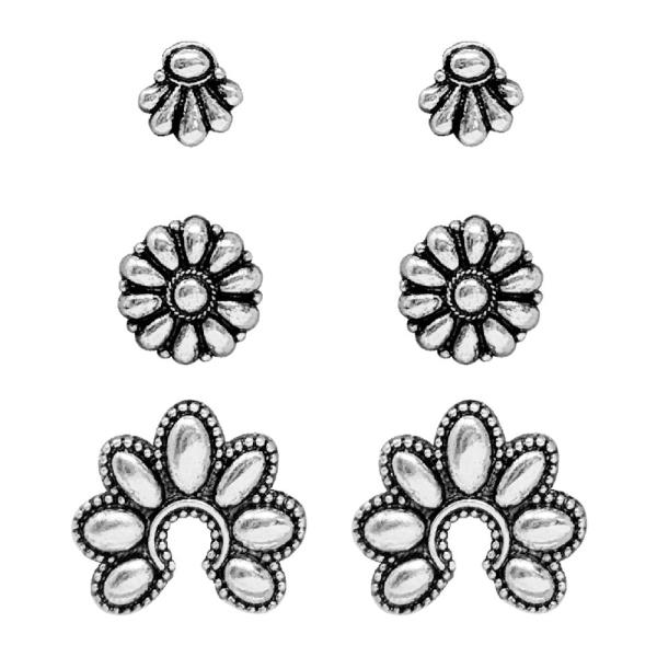 Western Mix Post Earring Set