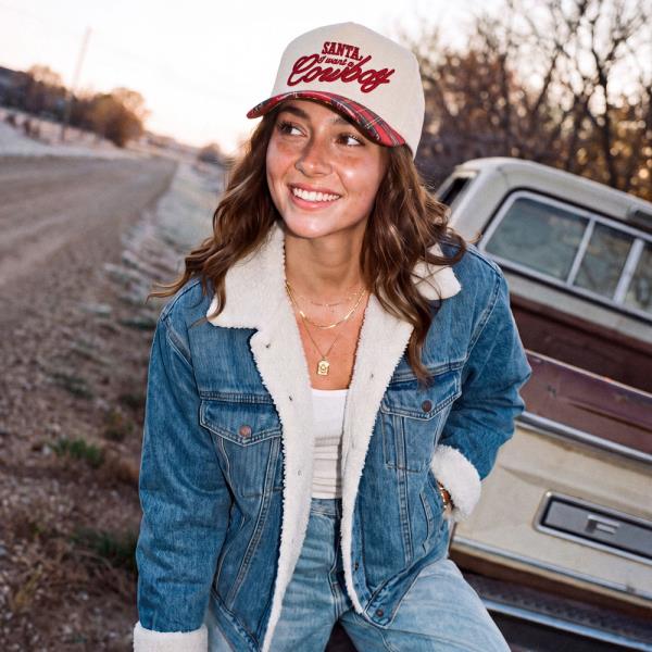 CC SANTA I WANT A COWBOY TRUCKER HAT