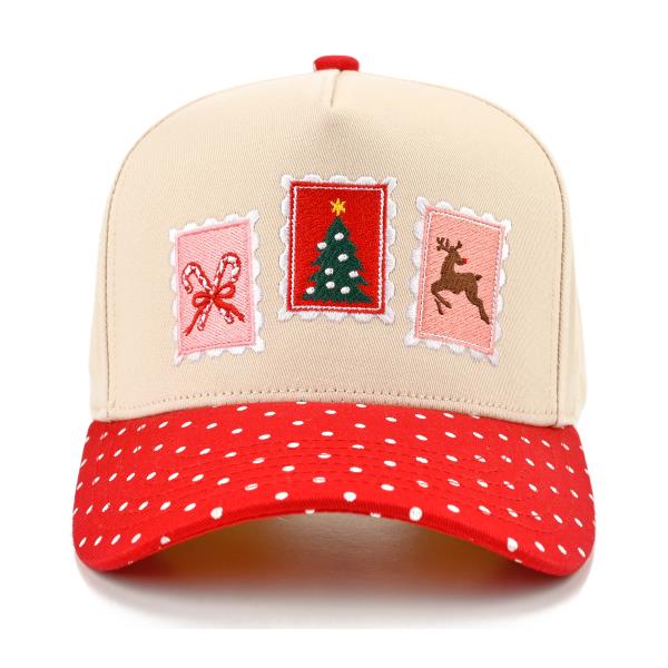 CC CHRISTMAS STAMP TRUCKER HAT