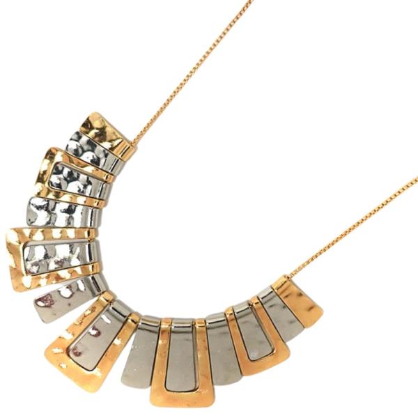 Two Tone Metal Necklace