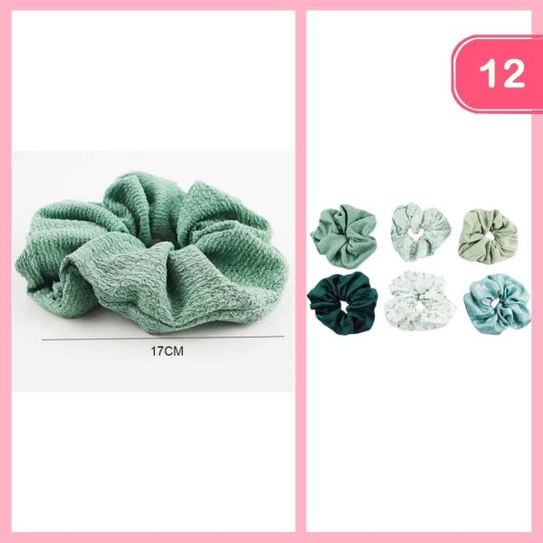 MIXED HAIR SCRUNCHIES (12 UNITS)