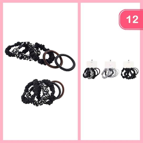 Mixed Hair Scrunchies (12 Units)