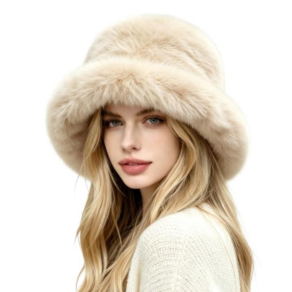 FAUX FUR BUCKET HAT
