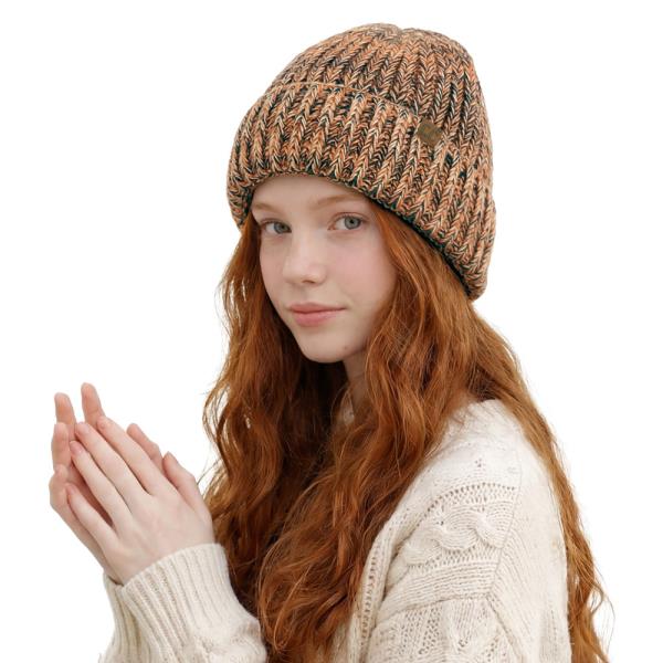 CC MULTI HEATHER YARN BEANIE
