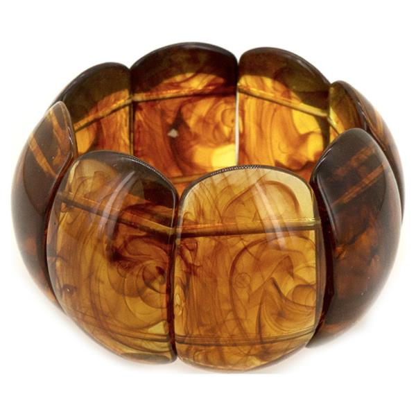 Marbled Panel Stretch Bracelet