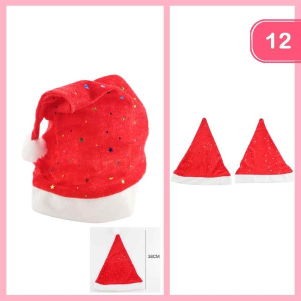 CHRISTMAS SANTA HAT (12 UNITS)
