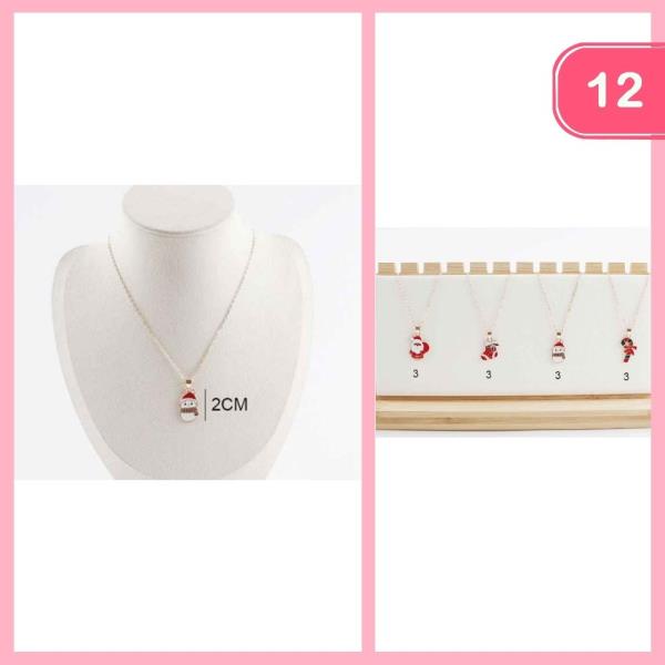 CHRISTMAS PENDANT NECKLACE (12 UNITS)