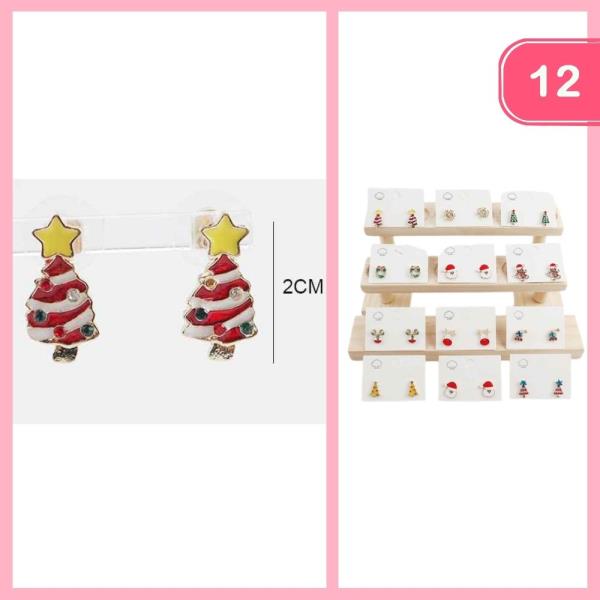 CHRISTMAS POST EARRING (12 UNITS)