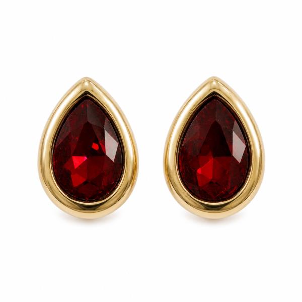TEARDROP CRYSTAL STONE STUD EARRING