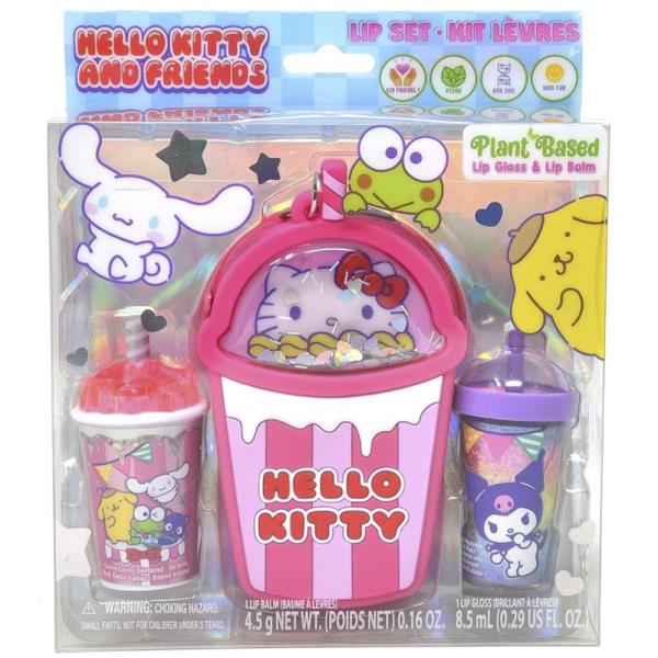 HELLO KITTY 2PC LIP GLOSS W SILICONE BAG