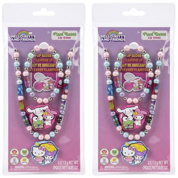 HELLO KITTY Roll a Sticker Necklace Bracelet Set