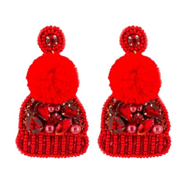 CHRISTMAS HAT EARRING