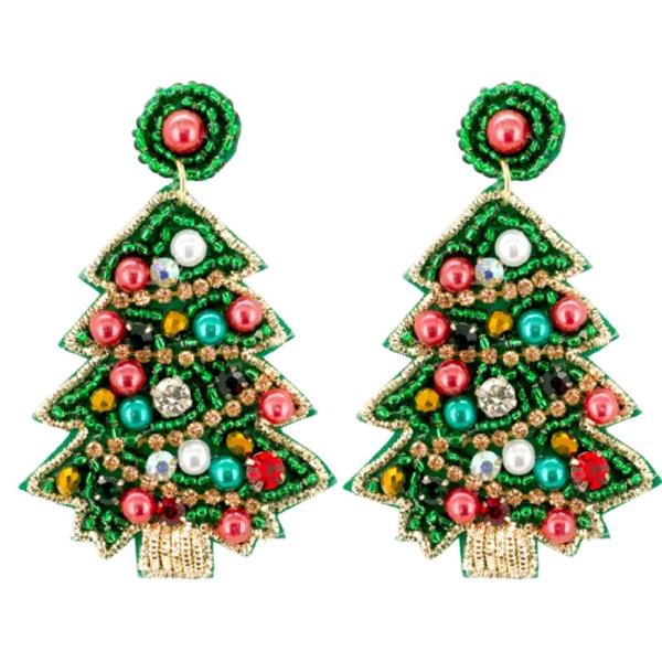 CHRISTMAS TREE EARRING