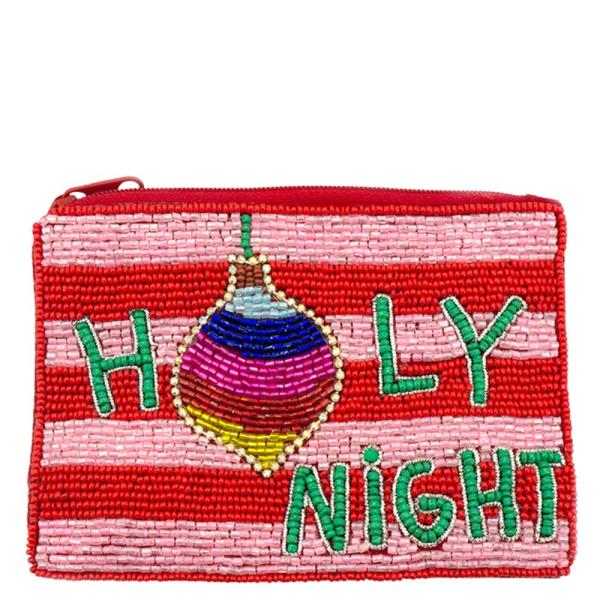 SEED BEAD HOLY NIGHT COIN BAG