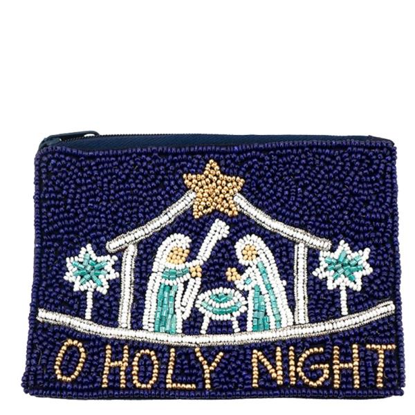 SEED BEAD O HOLY NIGHT COIN BAG