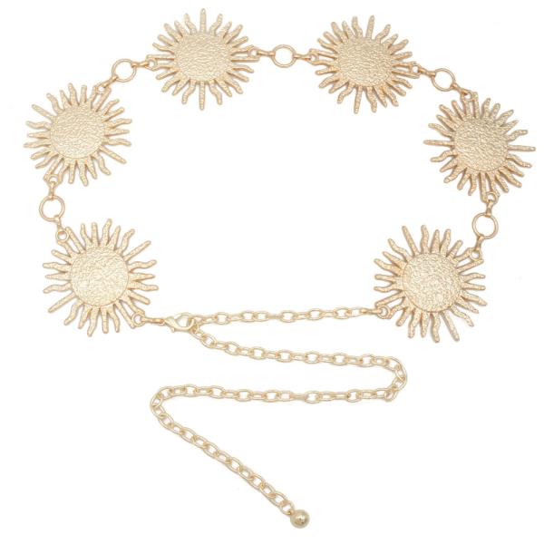 SUN GODDESS STONE CHAIN BELT