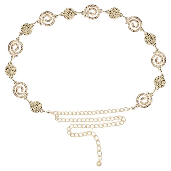 Pounded Disc Spiral Chain Belt