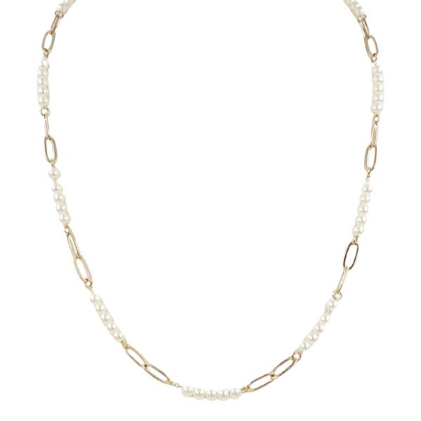 PEARL LINK CHAIN NECKLACE