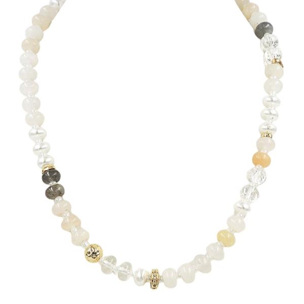 BEADED PEARL NECKLACE