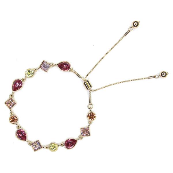Faceted RhineStone Adjustable Slider Bracelet