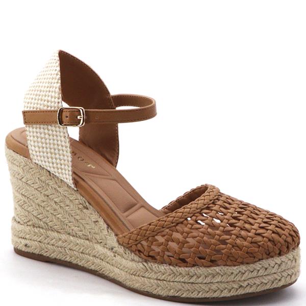 WOVEN FRONT ESPADRILLE WEDGE